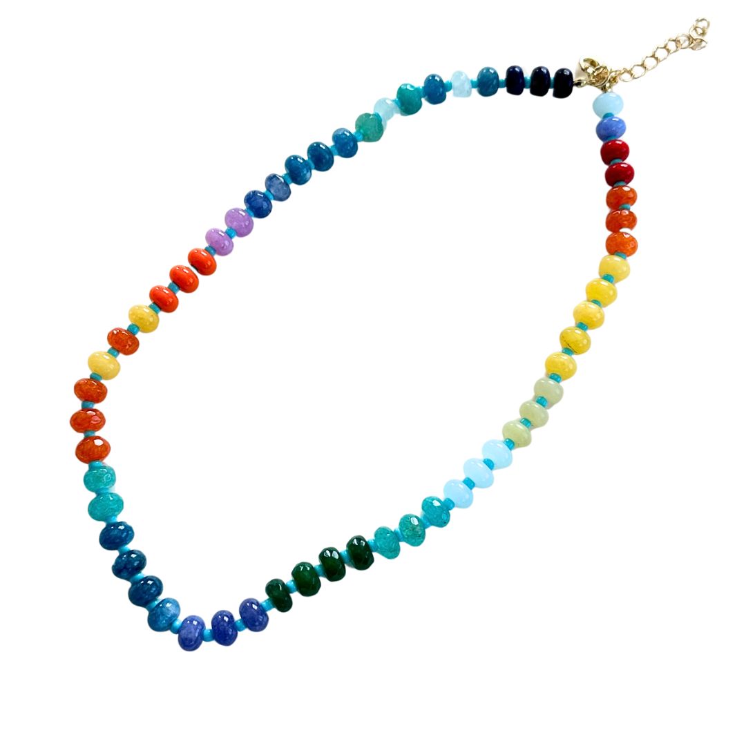 Rainbow Beaded Necklace