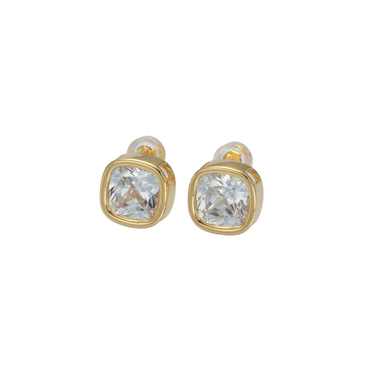 Square Bezel Earrings