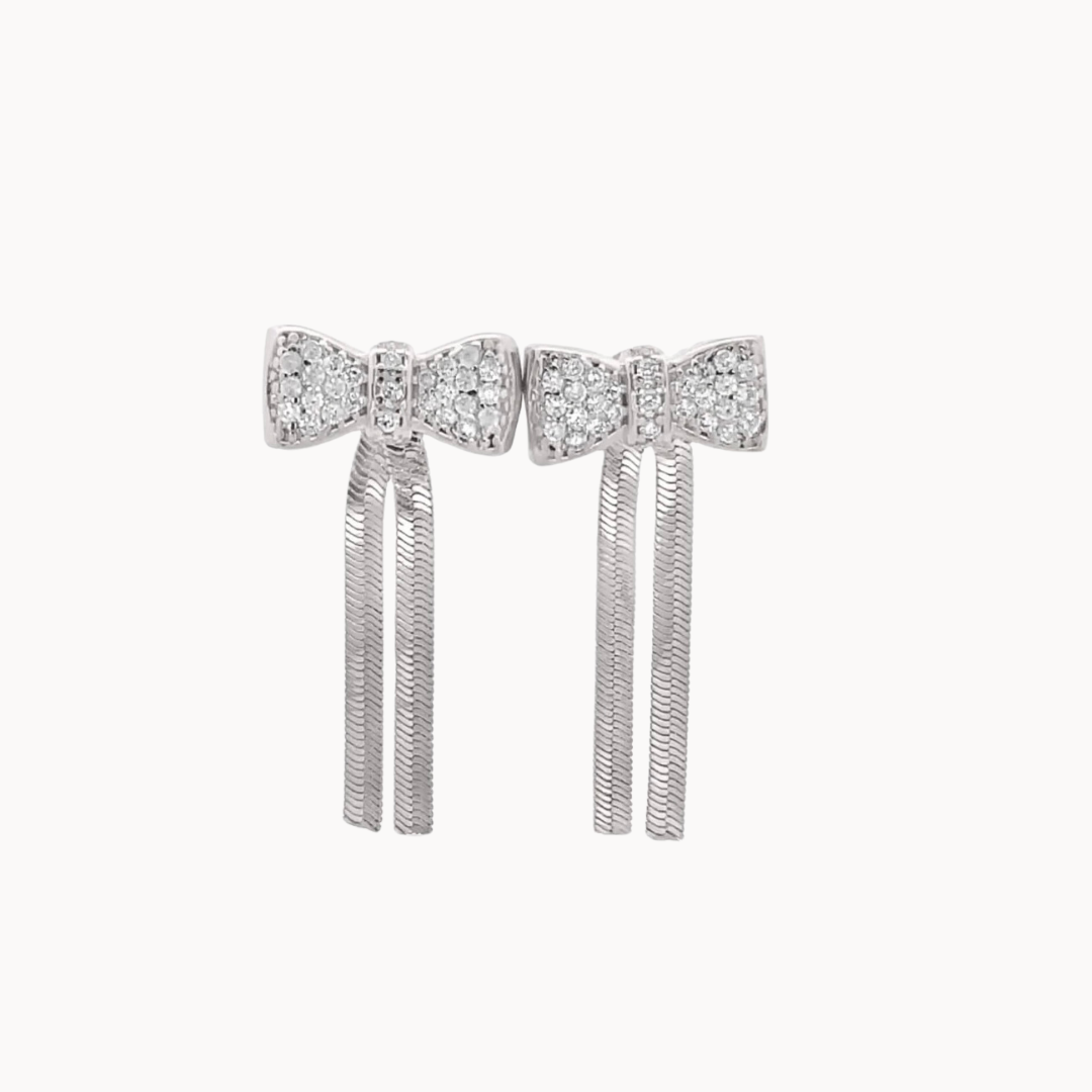 Herringbone Bowtie Earrings