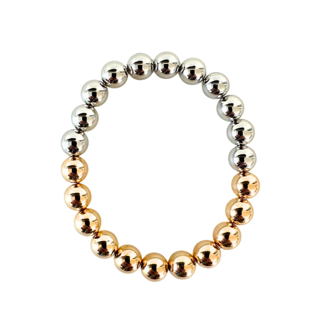 Two Tone Beaded Bracelet